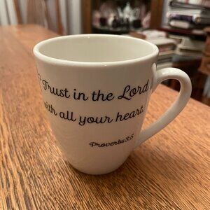 Proverbs 3:5 Bible Verse Themed Coffee Cup Mug by Coventry